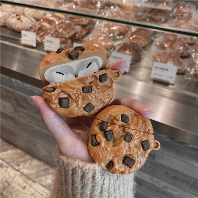 Кейс за AirPods Cookie, 3D анимационен калъф, мека PVC пълна защита, удароустойчив калъф за зареждане