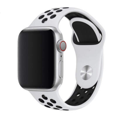 Каишка за смарт часовник - Apple watch 42-49 мм, Бяла/Черна