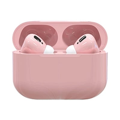 Безжични слушалки Macaron IPOD TWS с тъч контрол, 3D ефект, Bluetooth 5.0, 210 mAh, Розови