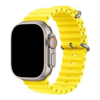 Каишка за смарт часовник - Apple watch 42-49 мм, Ocean Band, Жълта