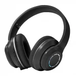 Бежични слушалки ST99, HI-FI, Bluetooth 5.0, Вграден микрофон, Stereo Bass, LED осветление, Розови