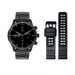 Смарт часовник KM68, Водоустойчив, Гласов асистент, Известия, Кръвно налягане, Сребрист