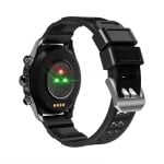 Смарт часовник KM68, Водоустойчив, Гласов асистент, Известия, Кръвно налягане, Сребрист