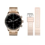 Смарт часовник KM68, Водоустойчив, Гласов асистент, Известия, Кръвно налягане, Сребрист