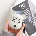 Кейс за AirPods Pro Bear, 3D анимационен калъф, мека PVC пълна защита, удароустойчив калъф за зареждане