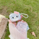 Кейс за AirPods Lovely Bear, 3D анимационен калъф, мека PVC пълна защита, удароустойчив калъф за зареждане