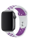 Каишка за смарт часовник - Apple watch 42-49 мм, Бяла/Розова