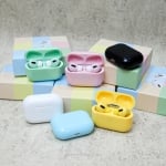 Безжични слушалки Macaron IPOD TWS с тъч контрол, 3D ефект, Bluetooth 5.0, 210 mAh, Розови