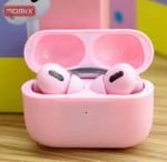 Безжични слушалки Macaron IPOD TWS с тъч контрол, 3D ефект, Bluetooth 5.0, 210 mAh, Розови