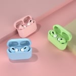 Безжични слушалки Macaron IPOD TWS с тъч контрол, 3D ефект, Bluetooth 5.0, 210 mAh, Черни