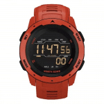 Мъжки водоустойчив смарт часовник WR321, спортен, известия, дистанция, Червен