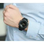 Мъжки водоустойчив смарт часовник WR321, спортен, известия, дистанция, Червен