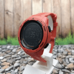 Мъжки водоустойчив смарт часовник WR321, спортен, известия, дистанция, Червен