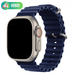 Каишка за смарт часовник - Apple watch 42-49 мм, Ocean Band, Синя