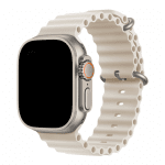 Каишка за смарт часовник - Apple watch 42-49 мм, Ocean Band, Бяла