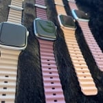 Каишка за смарт часовник - Apple watch 42-49 мм, Ocean Band, Черна