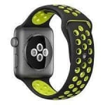 Каишка за смарт часовник - Apple watch 42-49 мм, Жълта/Черна