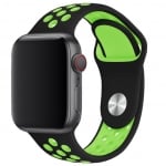 Каишка за смарт часовник - Apple watch 42-49 мм, Черна/Червена