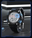 Мъжки часовник Luminous Sports Electronic Watch MR-8560, Елегантен, Спортен, Светещ, Черен