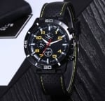 Мъжки часовник Quartz Men GT Sports, Елегантен, Спортен, Стилен, Черен