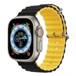 Каишка за смарт часовник - Apple watch 42-49 мм, Double, Тъмно зелена/Оранжева