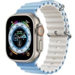 Каишка за смарт часовник - Apple watch 42-49 мм, Double, Бяла/Черна