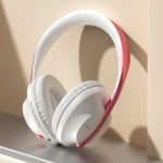 Бежични слушалки ST98, HI-FI, Bluetooth 5.2, 180 градусово завъртане, Шумопотискащи, Бели