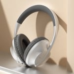 Бежични слушалки ST98, HI-FI, Bluetooth 5.2, 180 градусово завъртане, Шумопотискащи, Бели