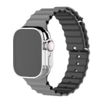 Каишка за смарт часовник - Apple watch 42-49 мм, Double, Бяла/Черна